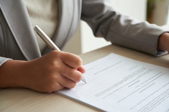 Checking agreement